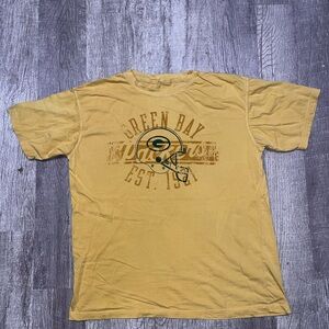 Reebok Yellow Green Bay Packers Tee